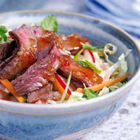 steak salad -Thai curry